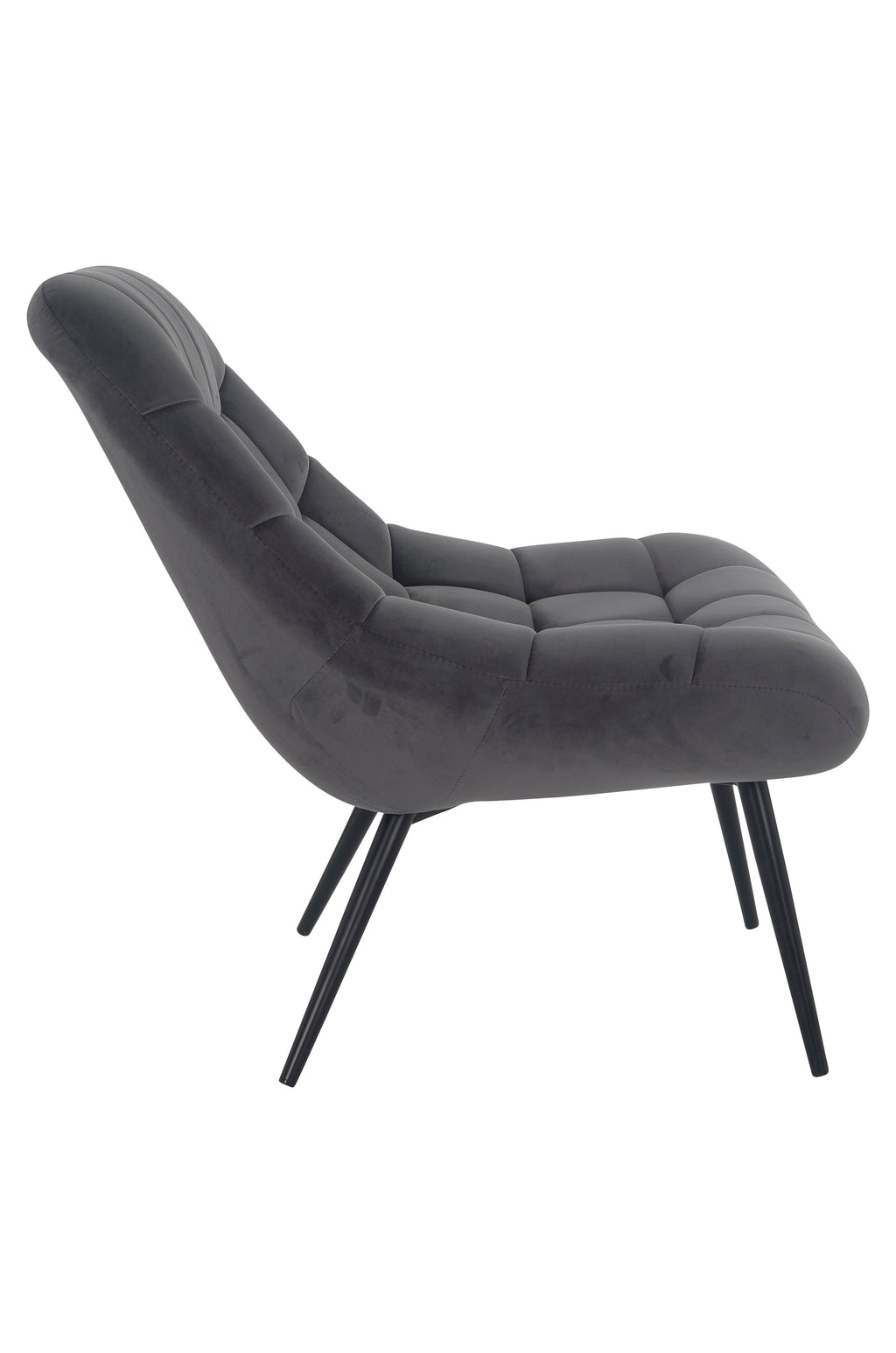 Sales Fever - Sessel XXL Samt grau Metall schwarz
