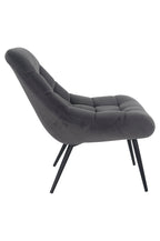 Sales Fever - Sessel XXL Samt grau Metall schwarz