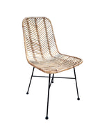 RATTAN Stuhl, 2er-Set – Natur