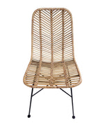 RATTAN Stuhl, 2er-Set – Natur – Bild 2