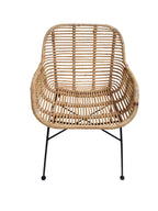 RATTAN Armlehnstuhl, 2er-Set – Natur – Bild 2