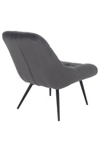 Sales Fever - Sessel XXL Samt grau Metall schwarz