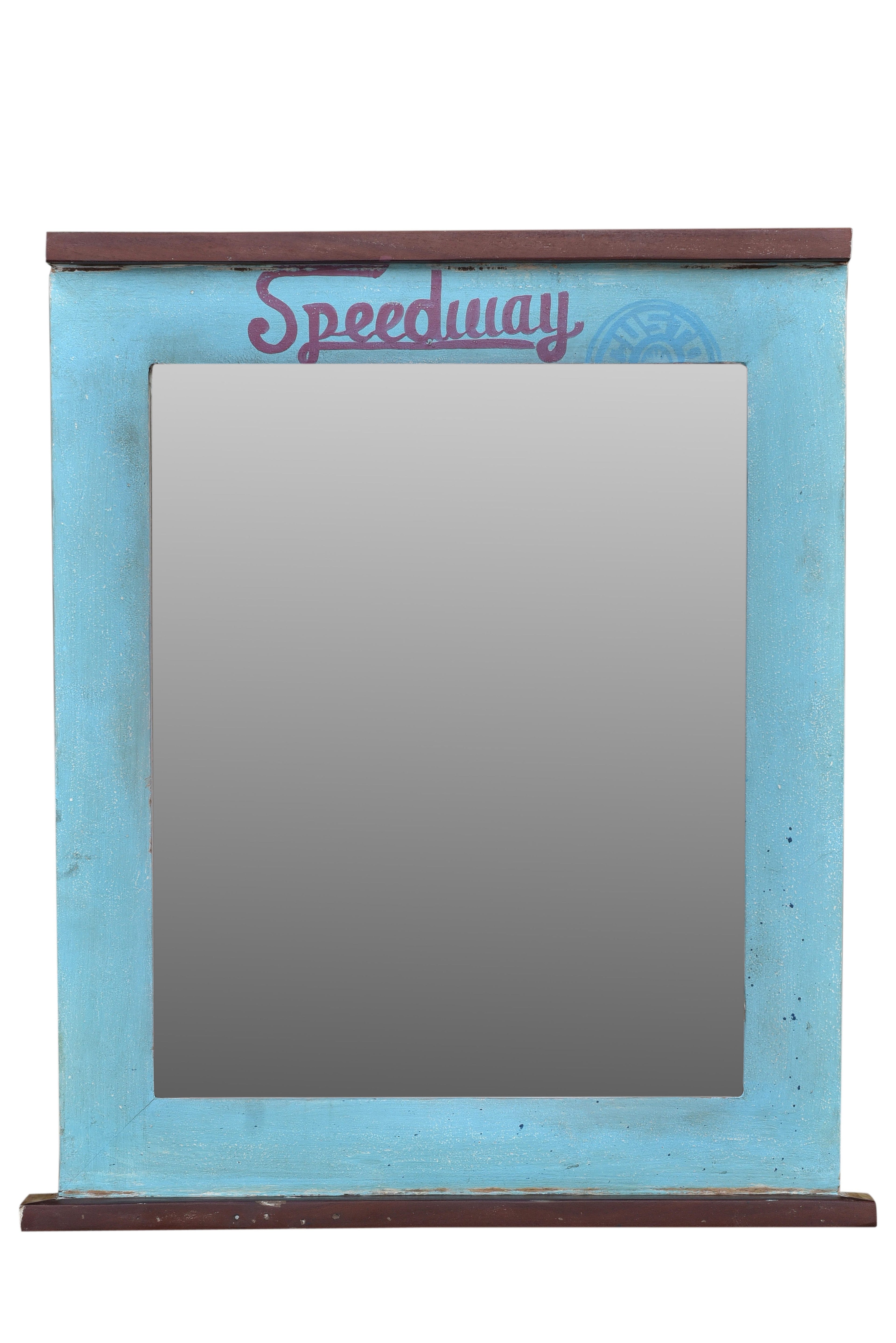 SPEEDWAY Spiegel – Natur + bunt lackiert – Bild 3