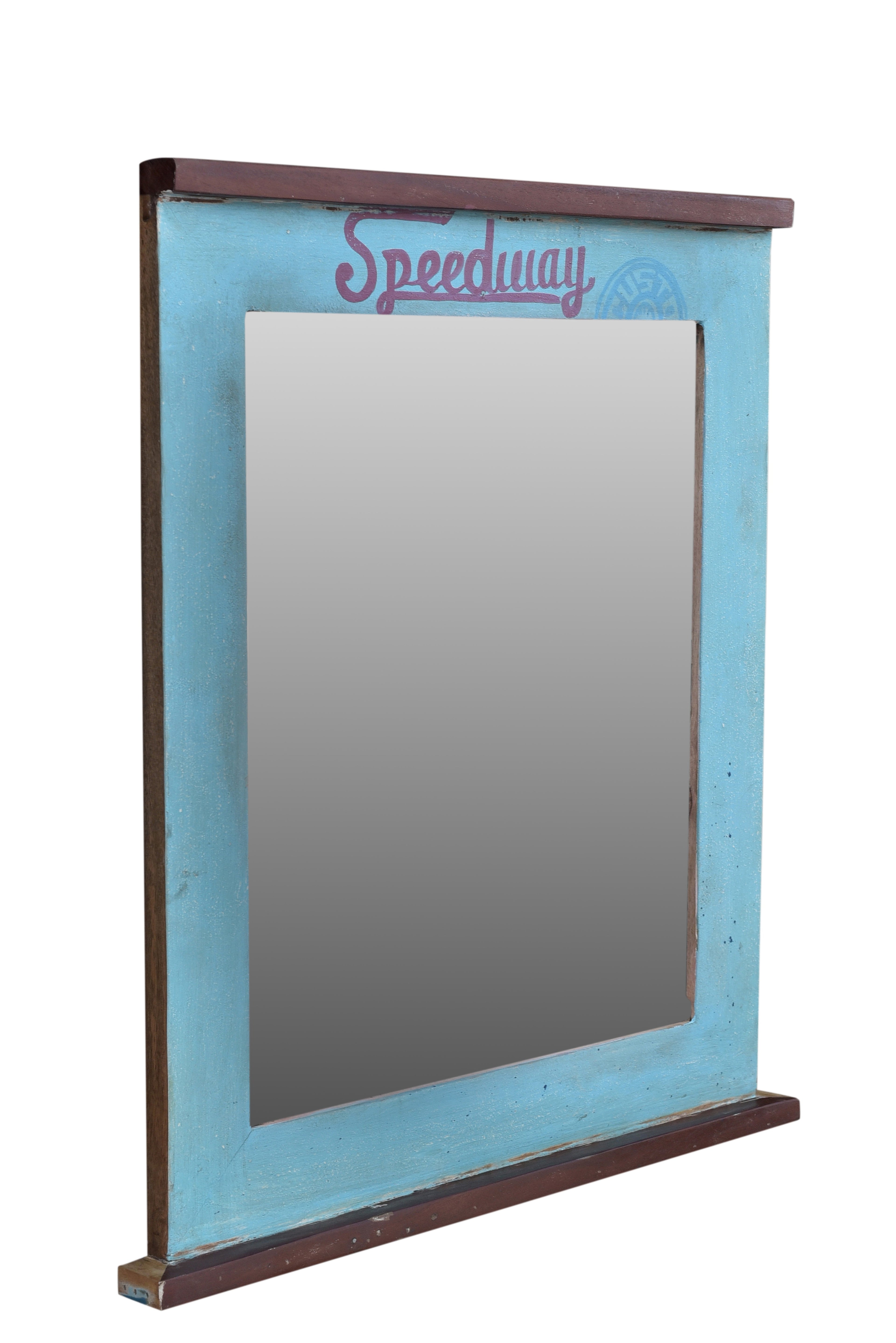 SPEEDWAY Spiegel – Natur + bunt lackiert – Bild 4