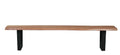 TABLES & CO Bank 150 cm, natur, Gestell schwarz