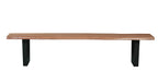 TABLES & CO Bank 150 cm, natur, Gestell schwarz