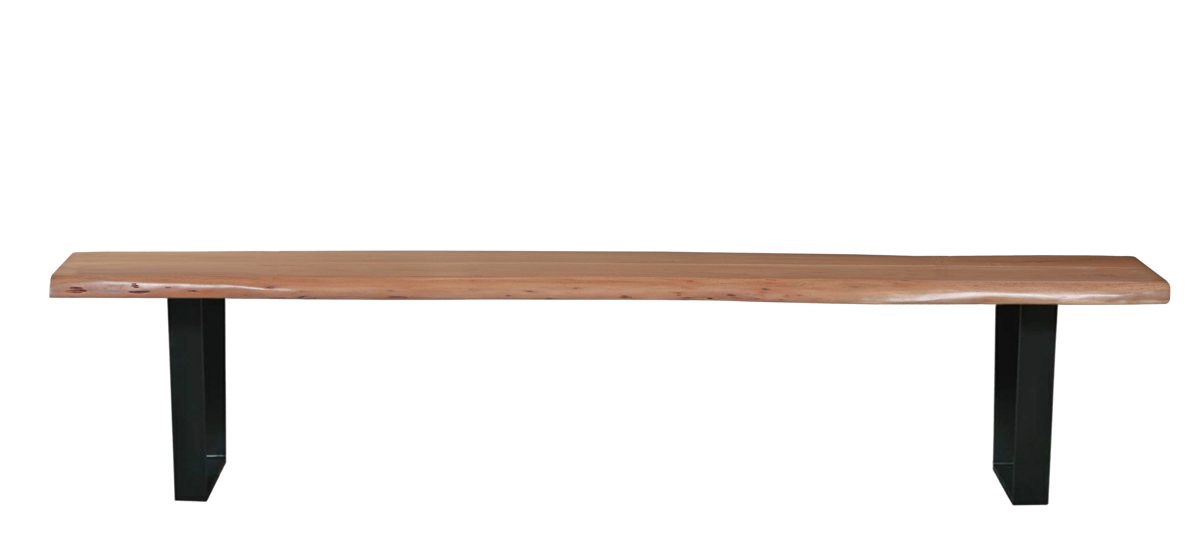 TABLES & CO Bank 150 cm, natur, Gestell schwarz