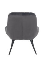Sales Fever - Sessel XXL Samt grau Metall schwarz