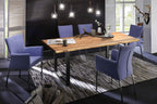 TABLES & CO Tisch 160x85 cm, Akazie natur, 36 mm – Platte natur, Gestell schwarz – Bild 3