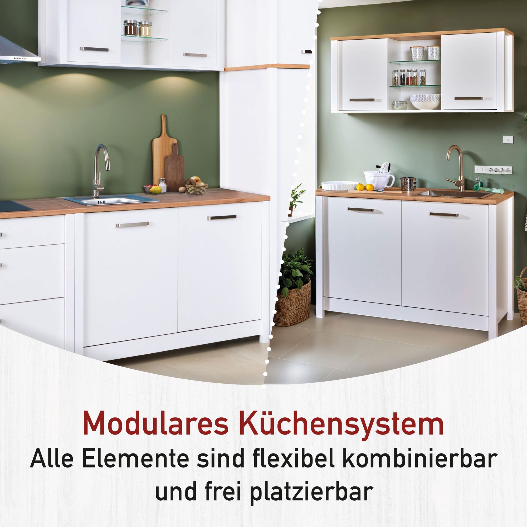 Spülenschrank Sicilia für Spüle + Spülmaschine -vorbestellbar-