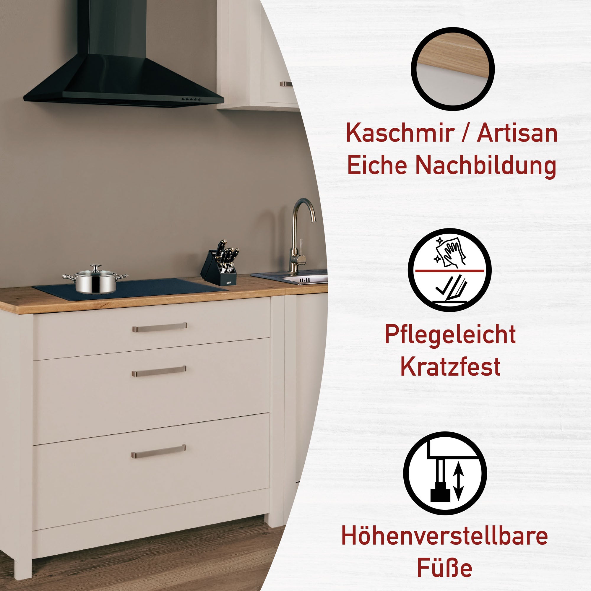 Unterschrank Sardegna für Kochfeld -vorbestellbar-