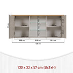 Hängeschrank Sardegna Kaschmir/Artisan Eiche -vorbestellbar-