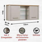 Hängeschrank Sardegna Kaschmir/Artisan Eiche -vorbestellbar-