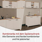 Hängeschrank Sardegna Kaschmir/Artisan Eiche -vorbestellbar-