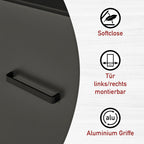 Geräteschrank 1 Veneto für Kühlschrank + Backofen -vorbestellbar-