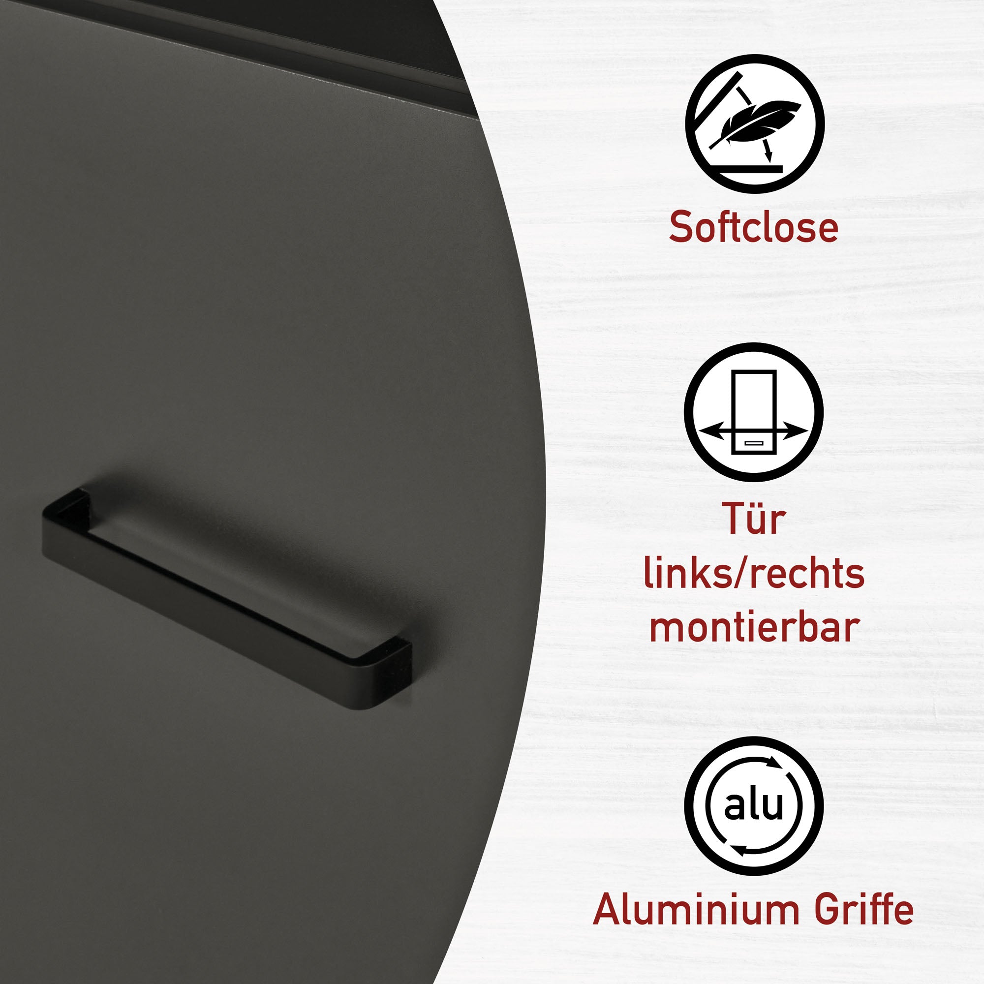 Geräteschrank 1 Veneto für Kühlschrank + Backofen -vorbestellbar-