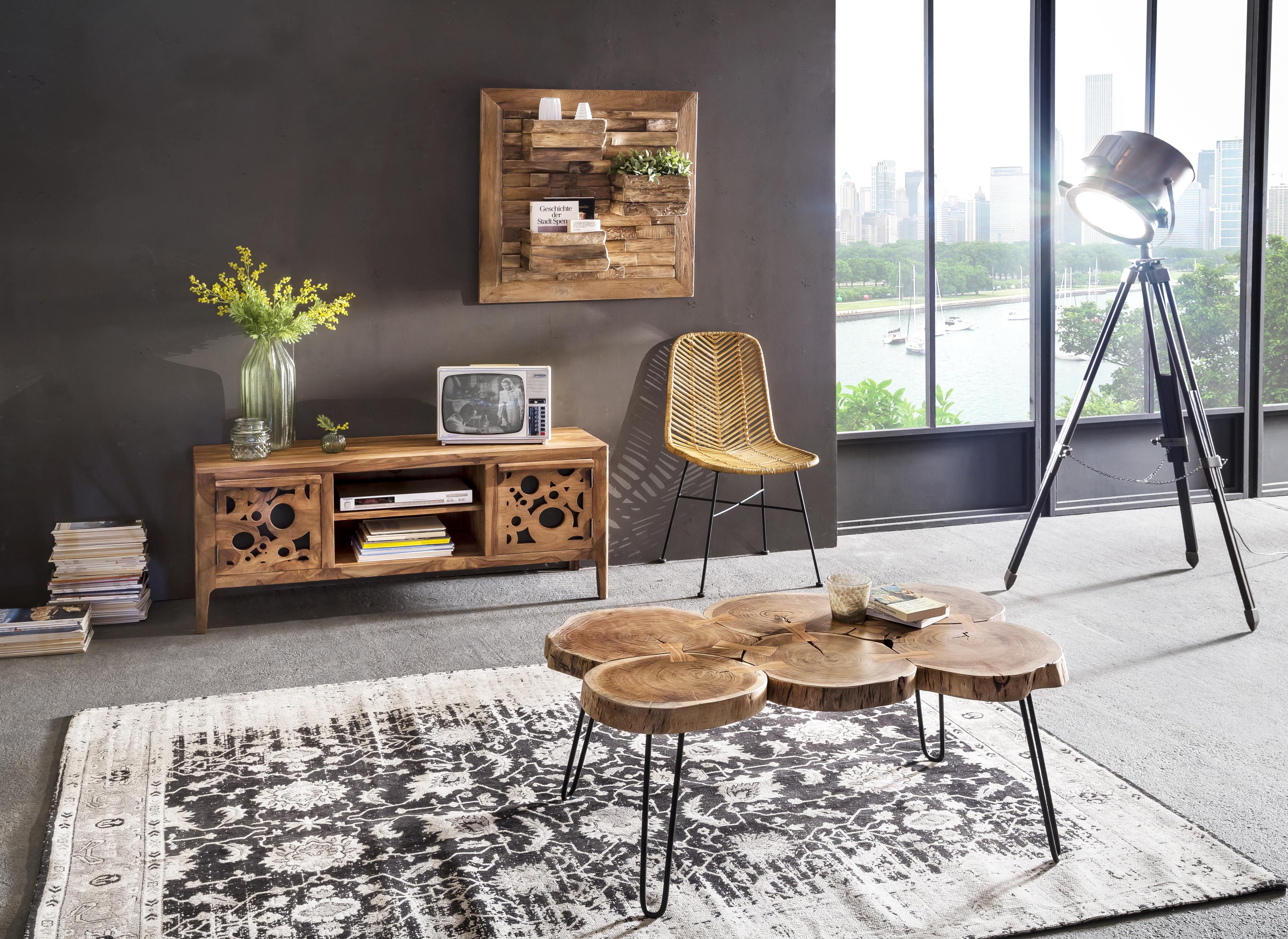 RATTAN Stuhl, 2er-Set – Natur – Bild 8