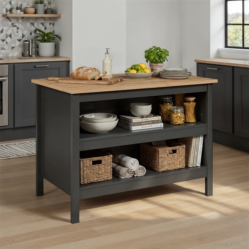Bartisch Nellina anthrazit / Artisan Eiche