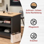 Bartisch Nellina anthrazit / Artisan Eiche -vorbestellbar-