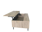 MAILBOX Couchtisch – Dunkel anthrazit und natur – Bild 2