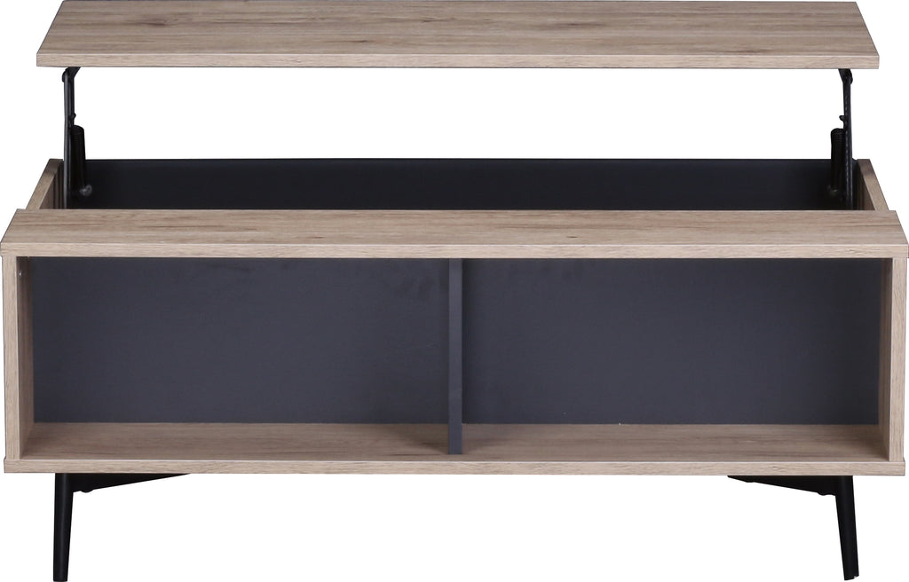 MAILBOX Couchtisch – Dunkel anthrazit und natur – Bild 4
