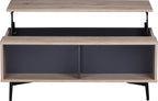 MAILBOX Couchtisch – Dunkel anthrazit und natur – Bild 4