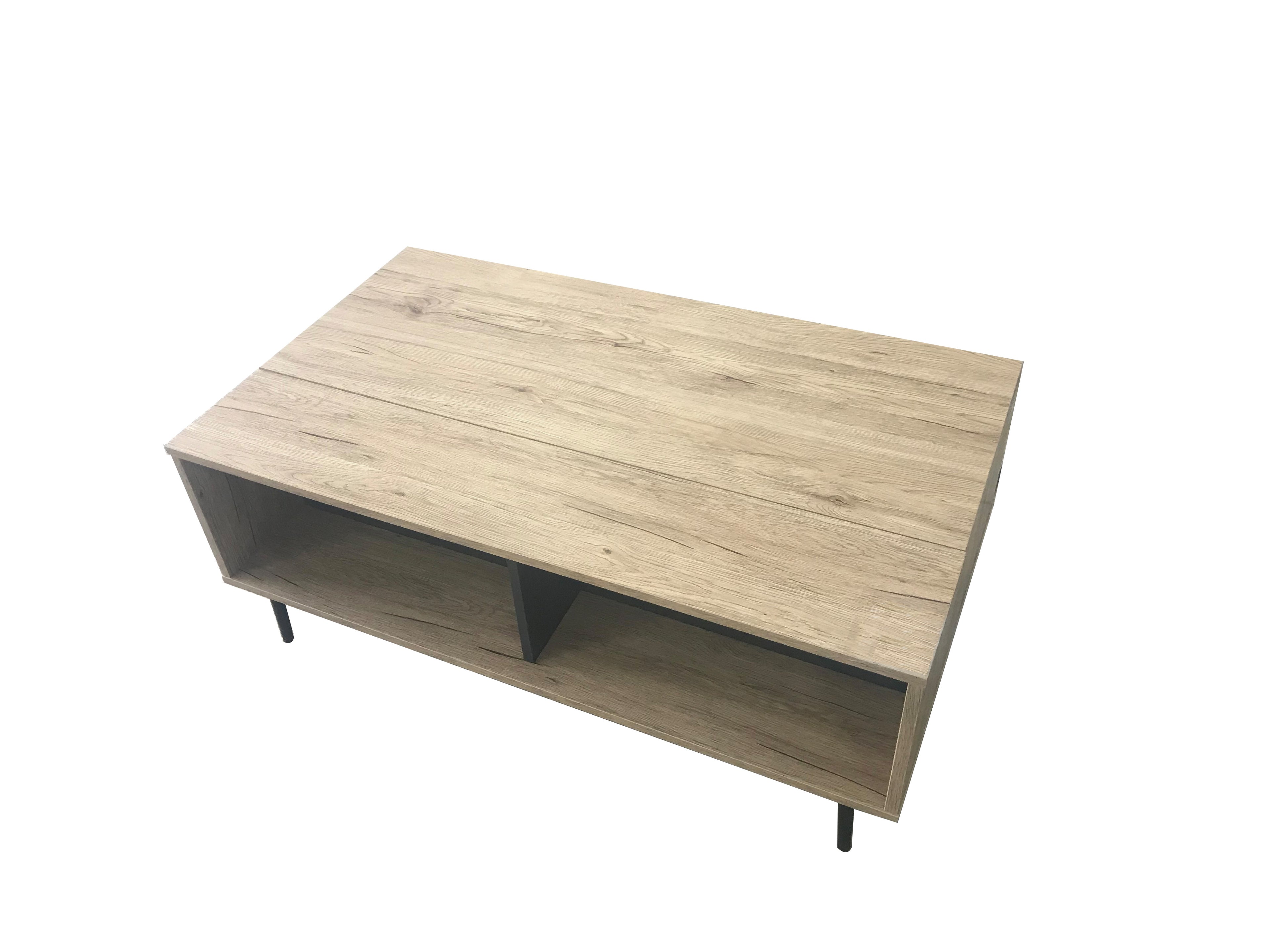 MAILBOX Couchtisch – Dunkel anthrazit und natur – Bild 5