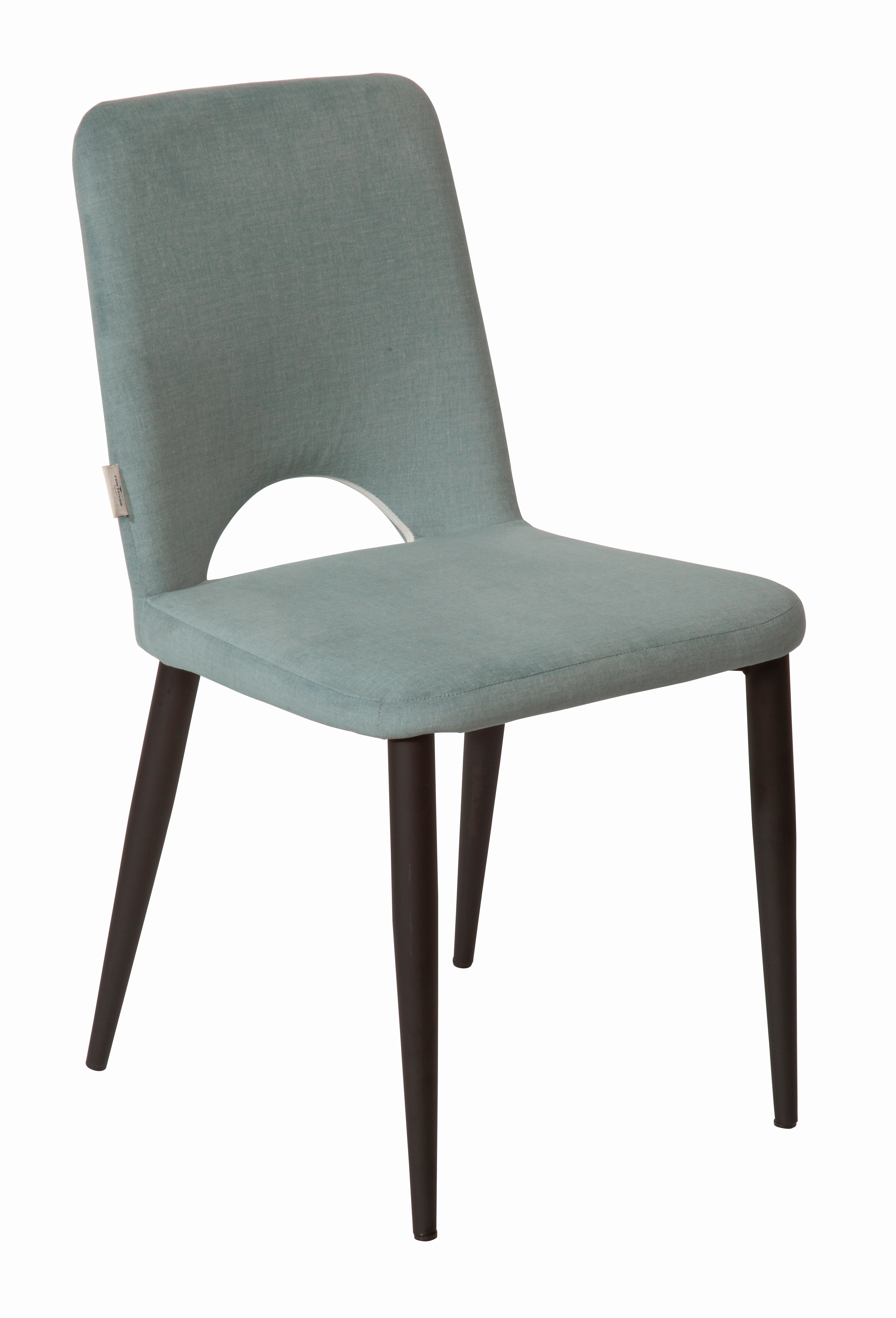 SIT&CHAIRS Stuhl, 2er-Set – Beine schwarz, Bezug celadon – Bild 2