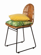 RATTAN Stuhl, 2er-Set – Natur, Gestell schwarz – Bild 12
