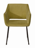 SIT&CHAIRS Armlehnstuhl, 2er-Set – Gestell schwarz, Bezug Gold Mustard