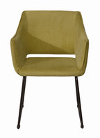 SIT&CHAIRS Armlehnstuhl, 2er-Set – Gestell schwarz, Bezug Gold Mustard
