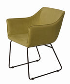 SIT&CHAIRS Armlehnstuhl, 2er-Set – Gestell schwarz, Bezug Gold Mustard – Bild 2