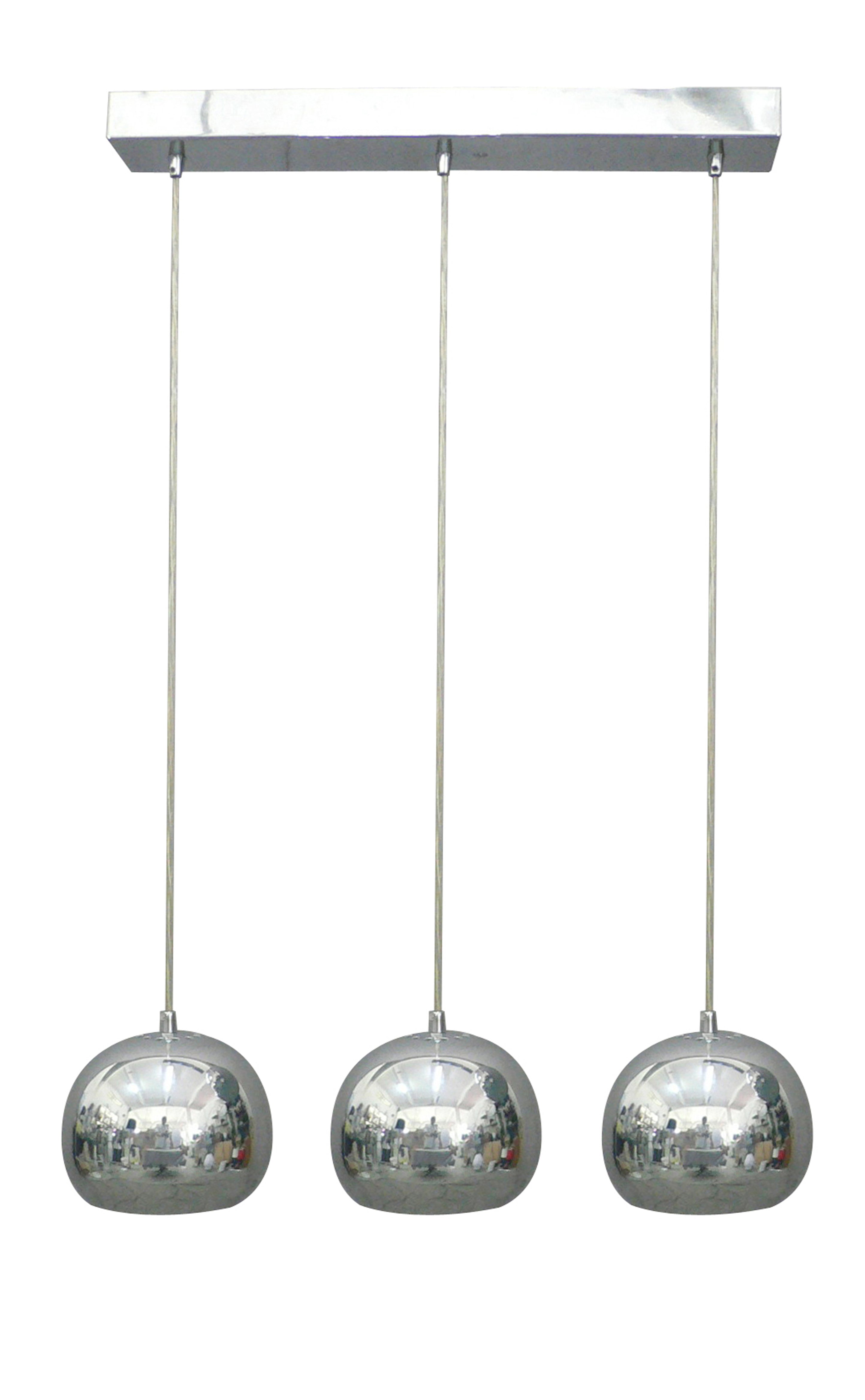 Sales Fever - Hängelampe 3 flammig Chrom#