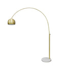 Sales Fever - Bogenlampe Messing mit Marmorfuß#