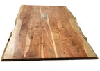 TABLES & CO Tisch 160x85 cm – Platte natur, Gestell antikschwarz