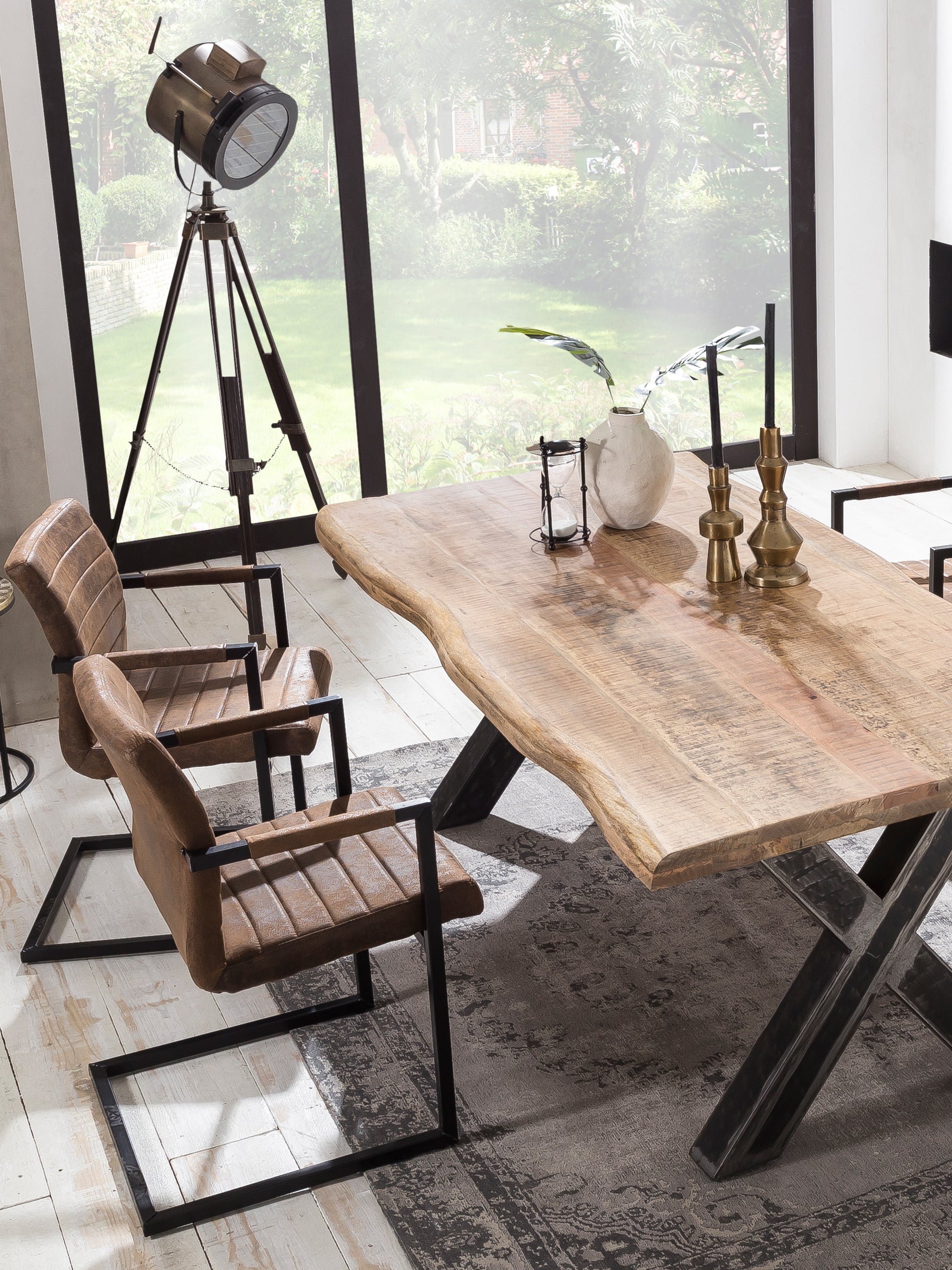 TOPS & TABLES Tischgestell Roheisen used look – Used look, klar lackiert – Bild 4