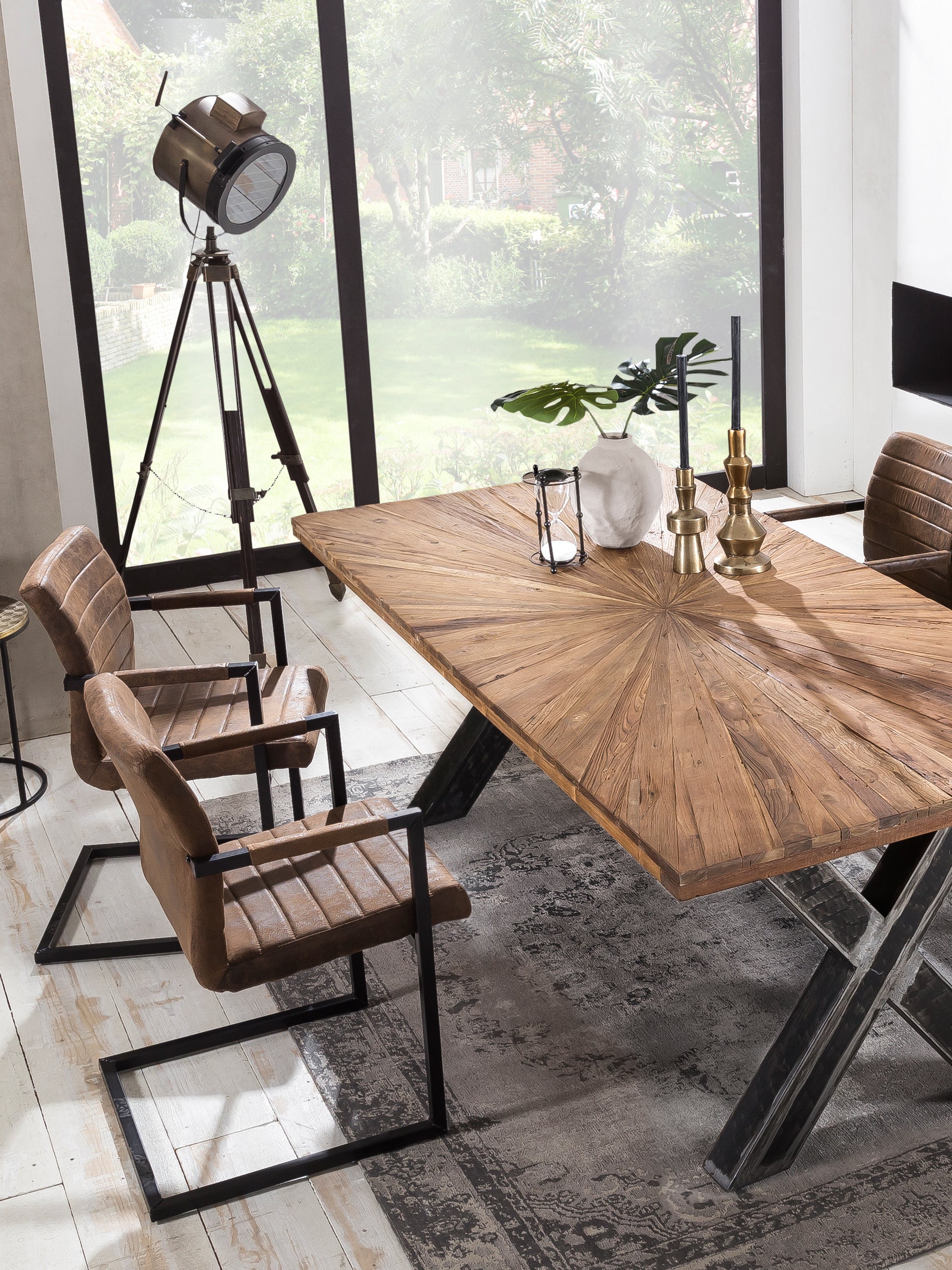 TOPS & TABLES Tischgestell Roheisen used look – Used look, klar lackiert – Bild 6
