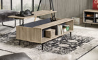 MAILBOX Couchtisch – Dunkel anthrazit und natur – Bild 6
