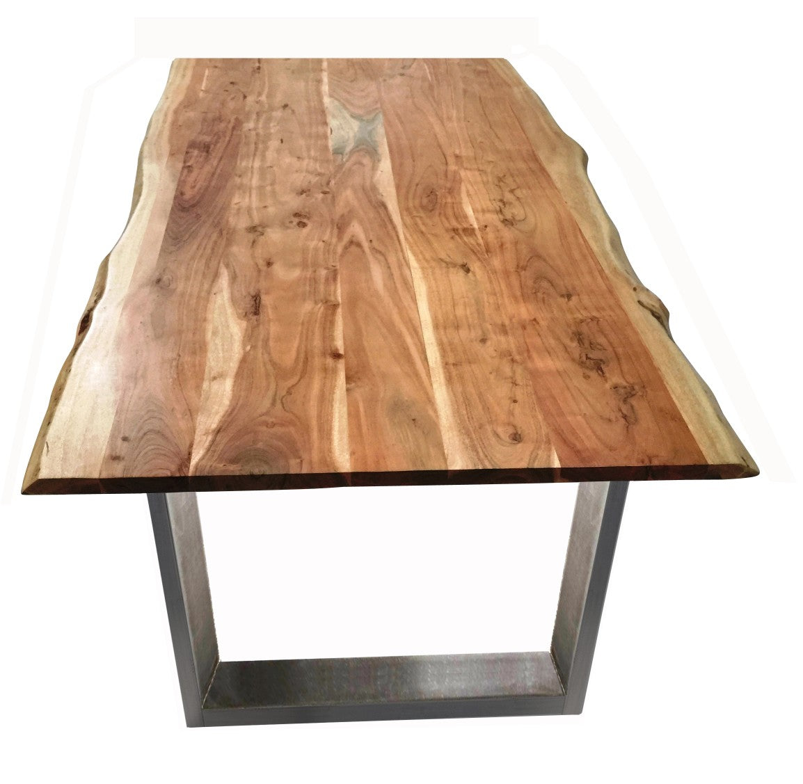 TABLES & CO Tisch 140 x 80 cm, Platte natur, Gestell silber – Bild 8