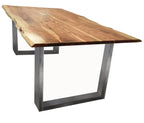 TABLES & CO Tisch 140 x 80 cm, Platte natur, Gestell silber – Bild 10