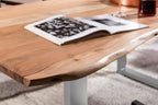 TABLES & CO Tisch 140 x 80 cm, Platte natur, Gestell silber – Bild 11