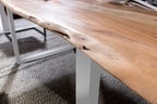 TABLES & CO Tisch 140 x 80 cm, Platte natur, Gestell silber – Bild 12