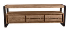 NATURAL EDGE Lowboard – Natur und schwarz – Bild 5