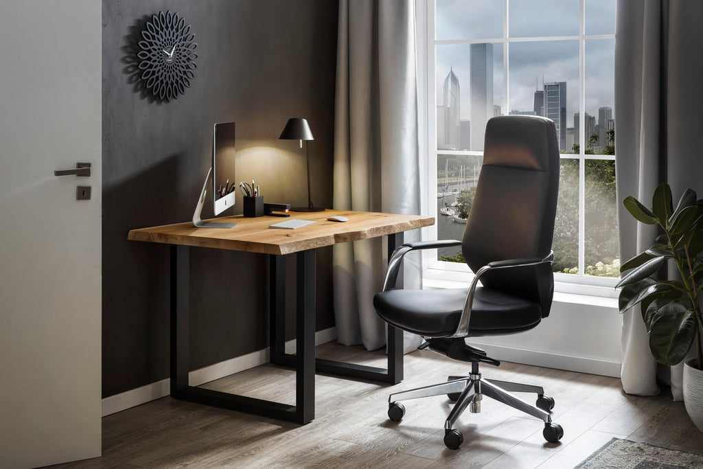 Sales Fever - Bürostuhl Kunstleder-Optik schwarz#
