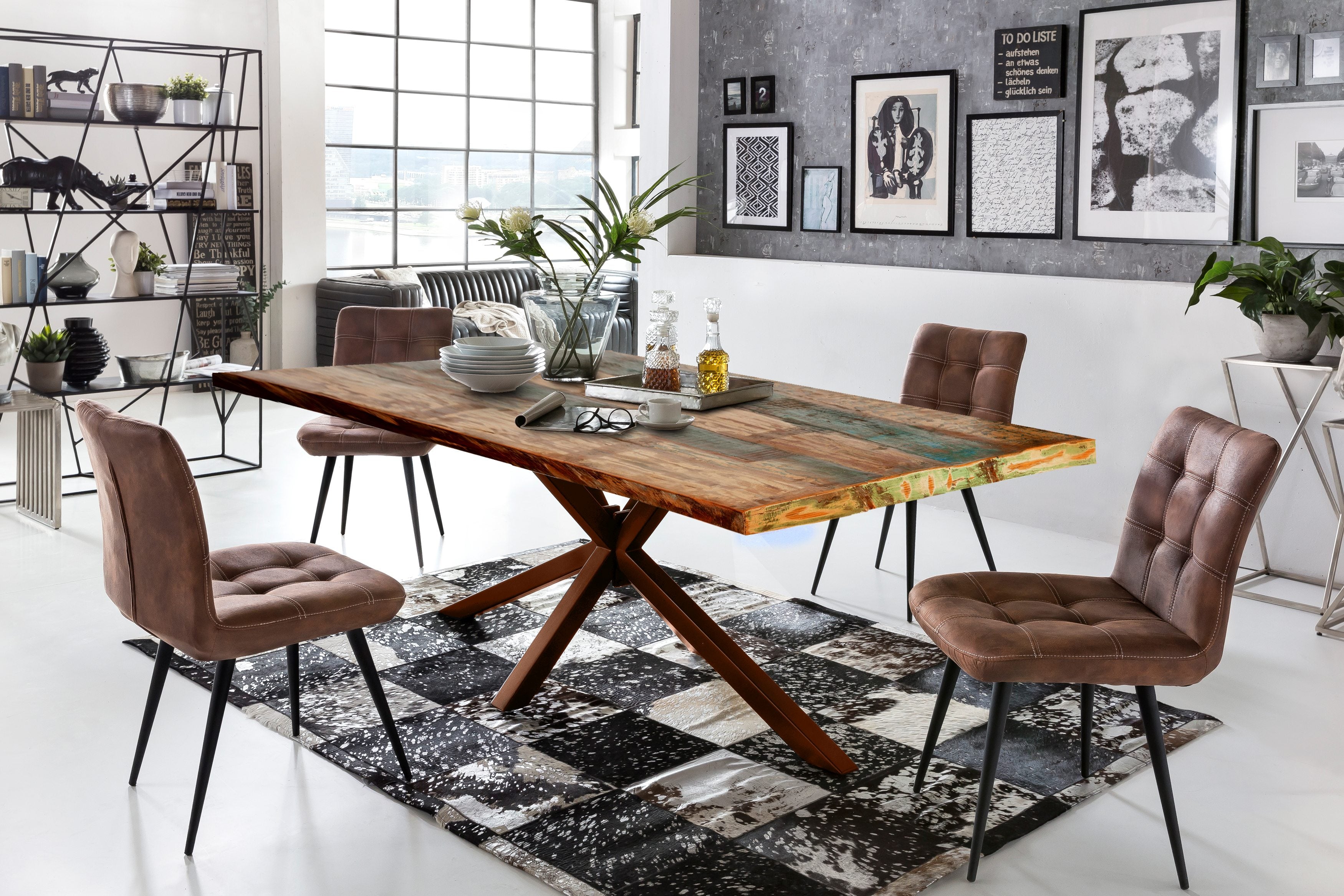 TOPS & TABLES Tischplatte 160x85 cm – Bunt lackiert – Bild 8
