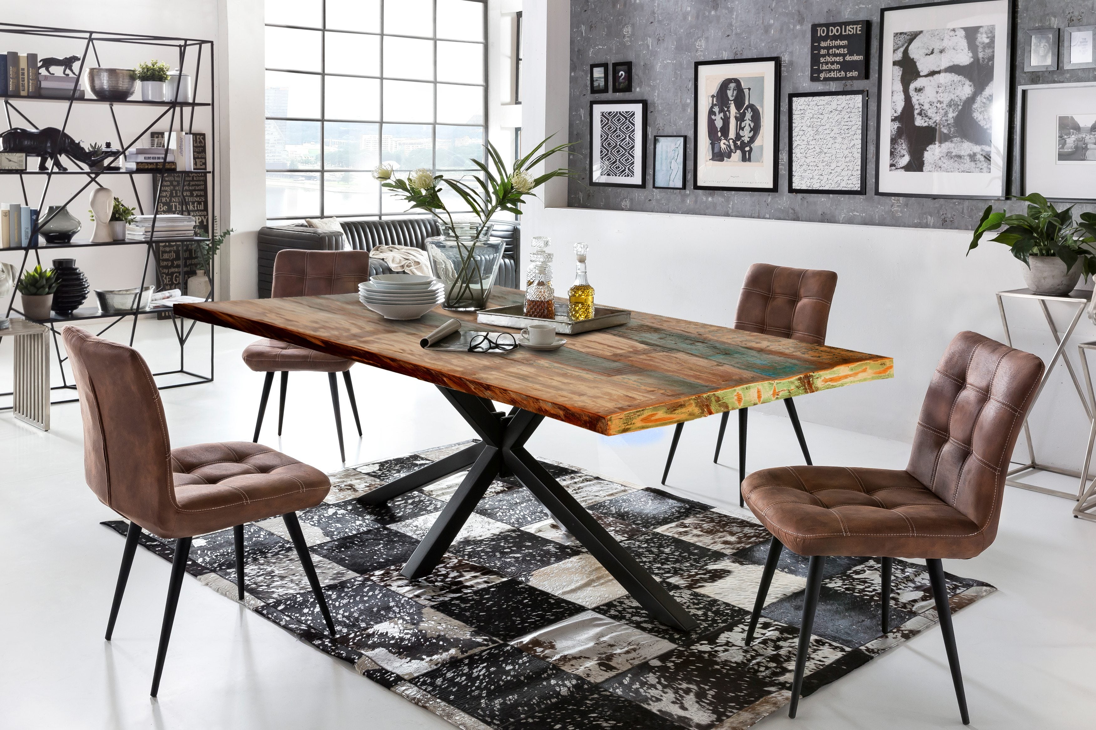 TOPS & TABLES Tischplatte 200x100 cm – Bunt – Bild 9