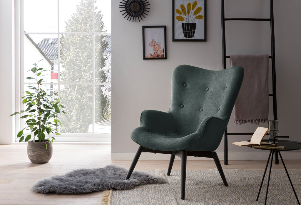 Sales Fever - Sessel Tannengrün Strukturstoff