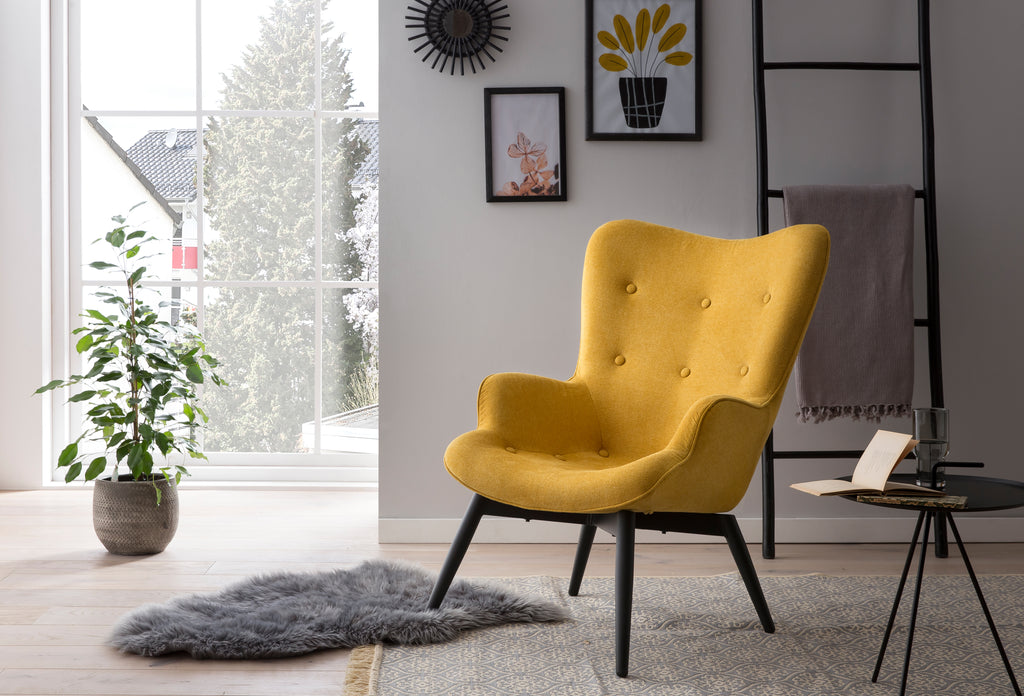 Sales Fever - Sessel Gelb Strukturstoff
