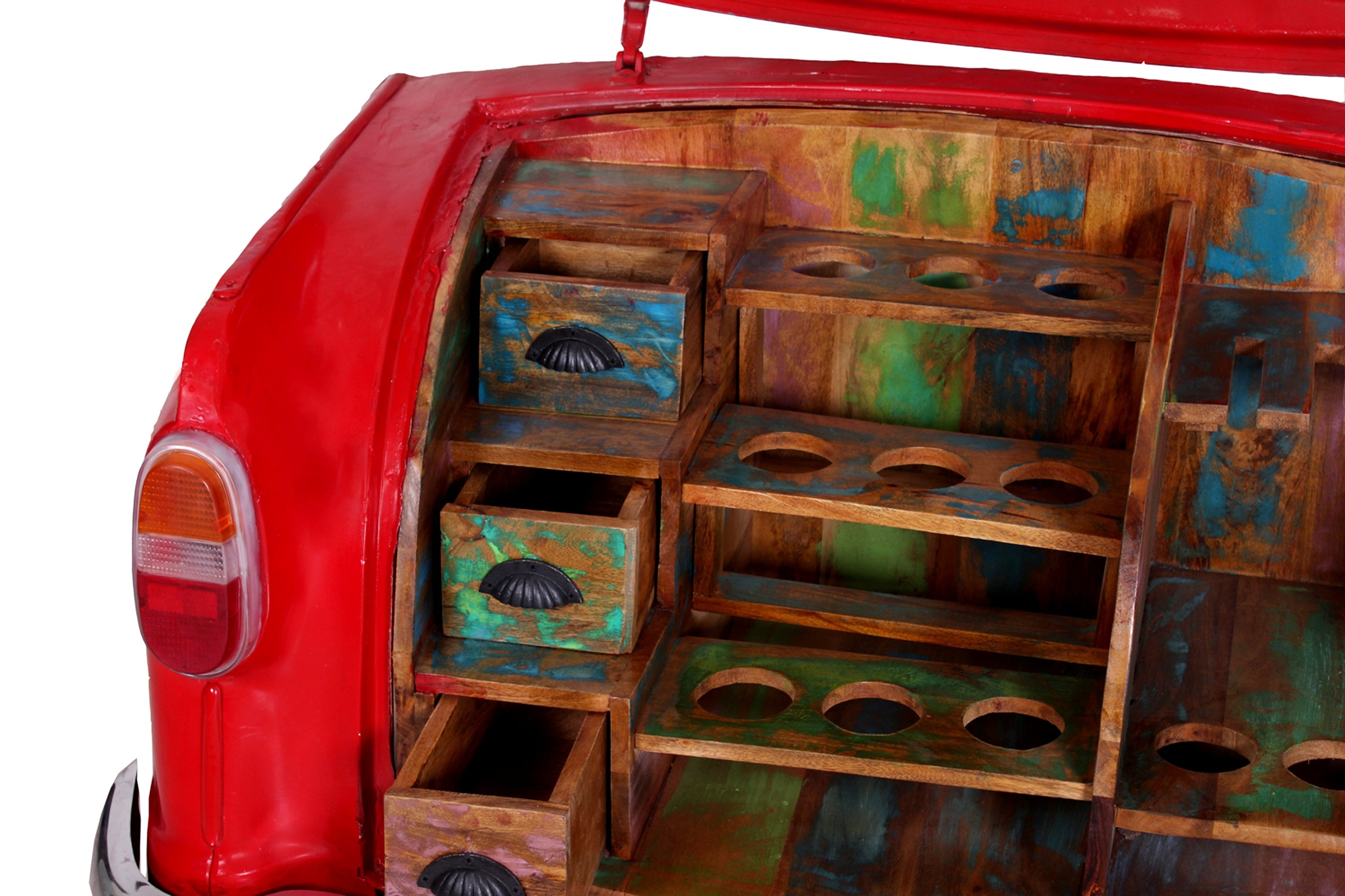 THIS & THAT Barschrank – Rahmen rot, Regale bunt – Bild 4