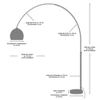 Sales Fever - Bogenlampe 195 cm schwarz